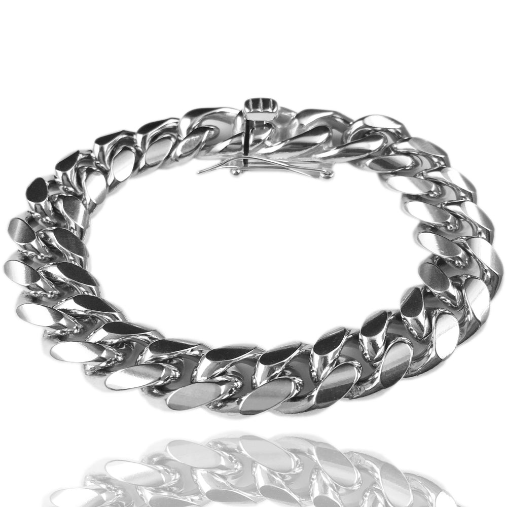 Bracelet - Cuban Link Bracelet X White Gold