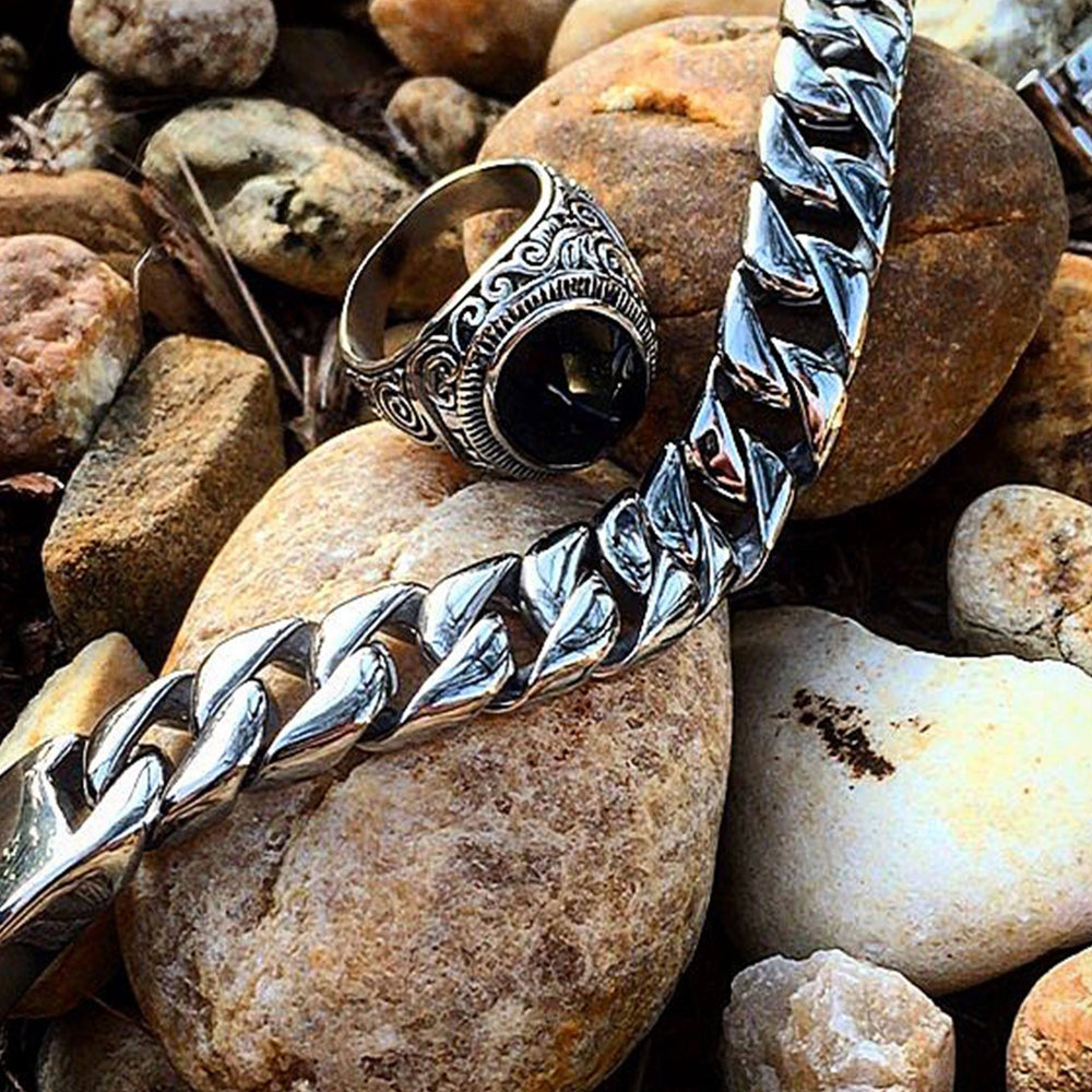 Bracelet - Smooth Curb X Stainless