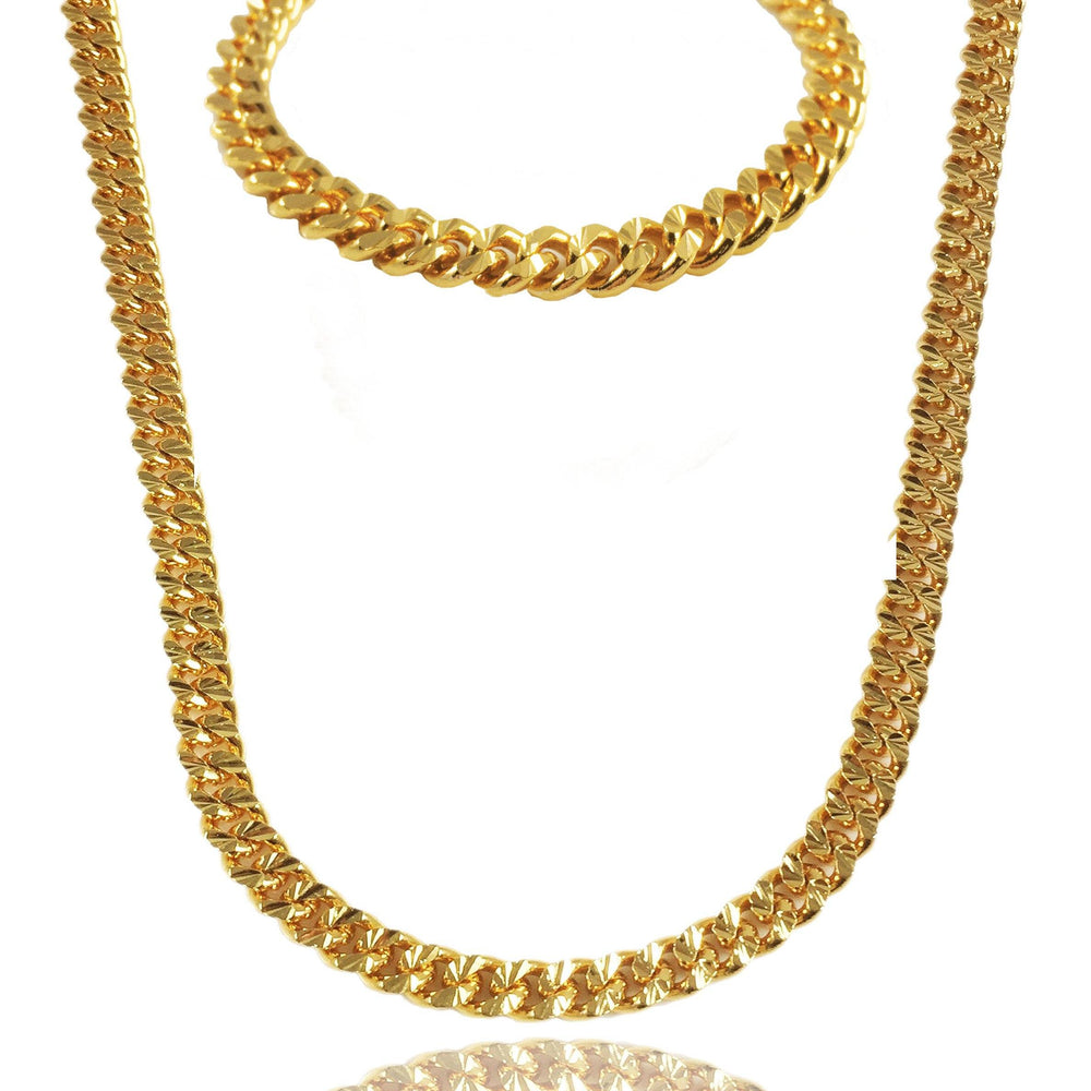 Necklace - Apache Chain & Bracelet Set X Gold
