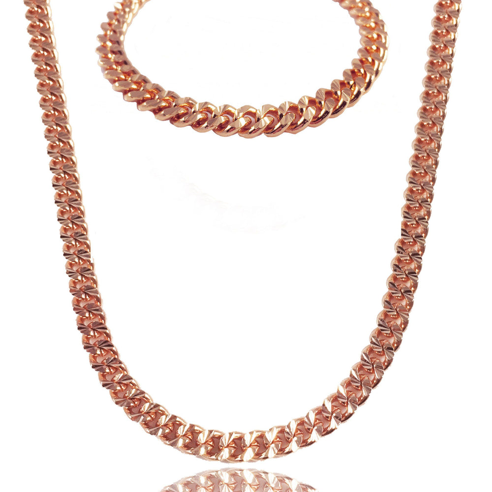 Necklace - Apache Chain & Bracelet Set X Rose Gold