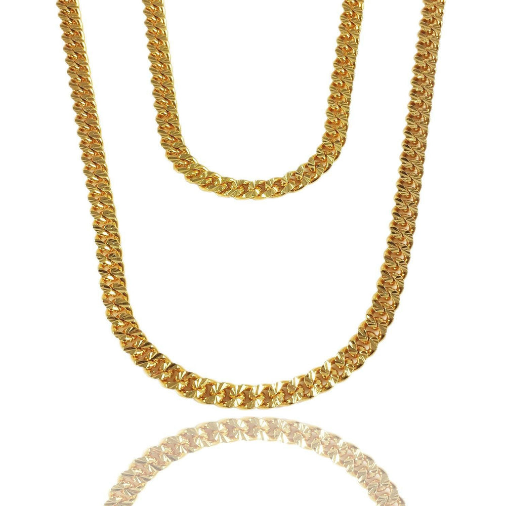Necklace - Apache Chains Layered Set X 18k Gold