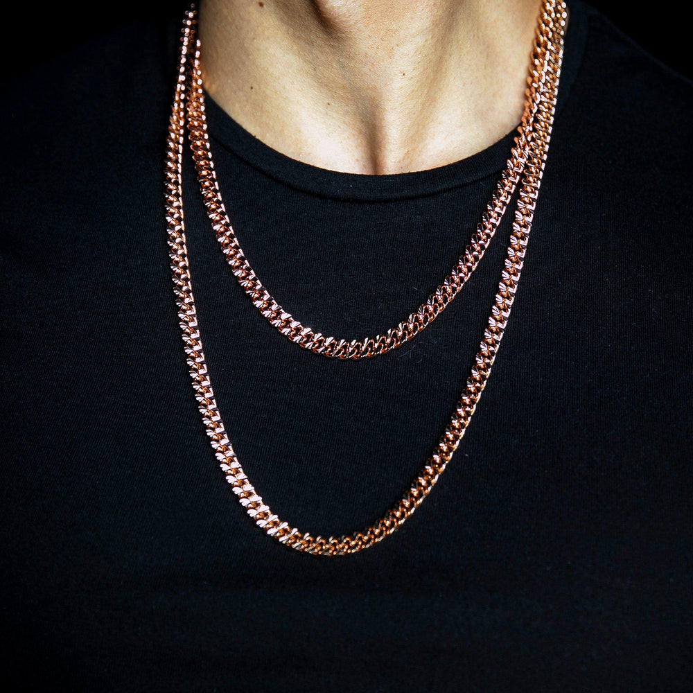 Necklace - Apache Chains Layered Set X Rose Gold