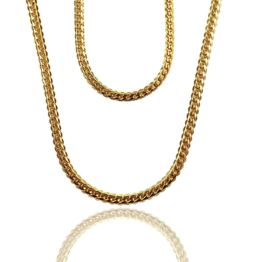 Necklace - Cadena Chains Layered Set X 18k Gold