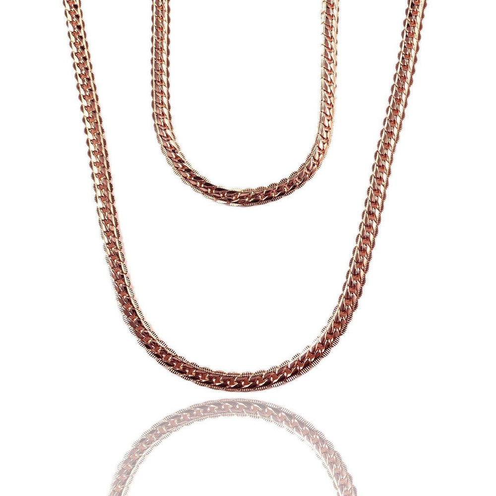 Necklace - Cadena Chains Layered Set X 18k Rose Gold