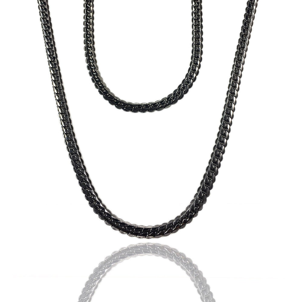 Necklace - Cadena Chains Layered Set X BLΛCK