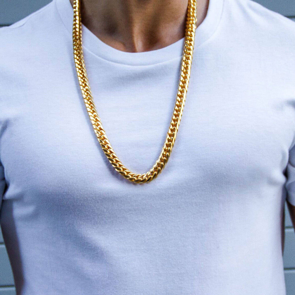 
                  
                    Necklace - Cuban Link Chain & Bracelet Set X Gold
                  
                