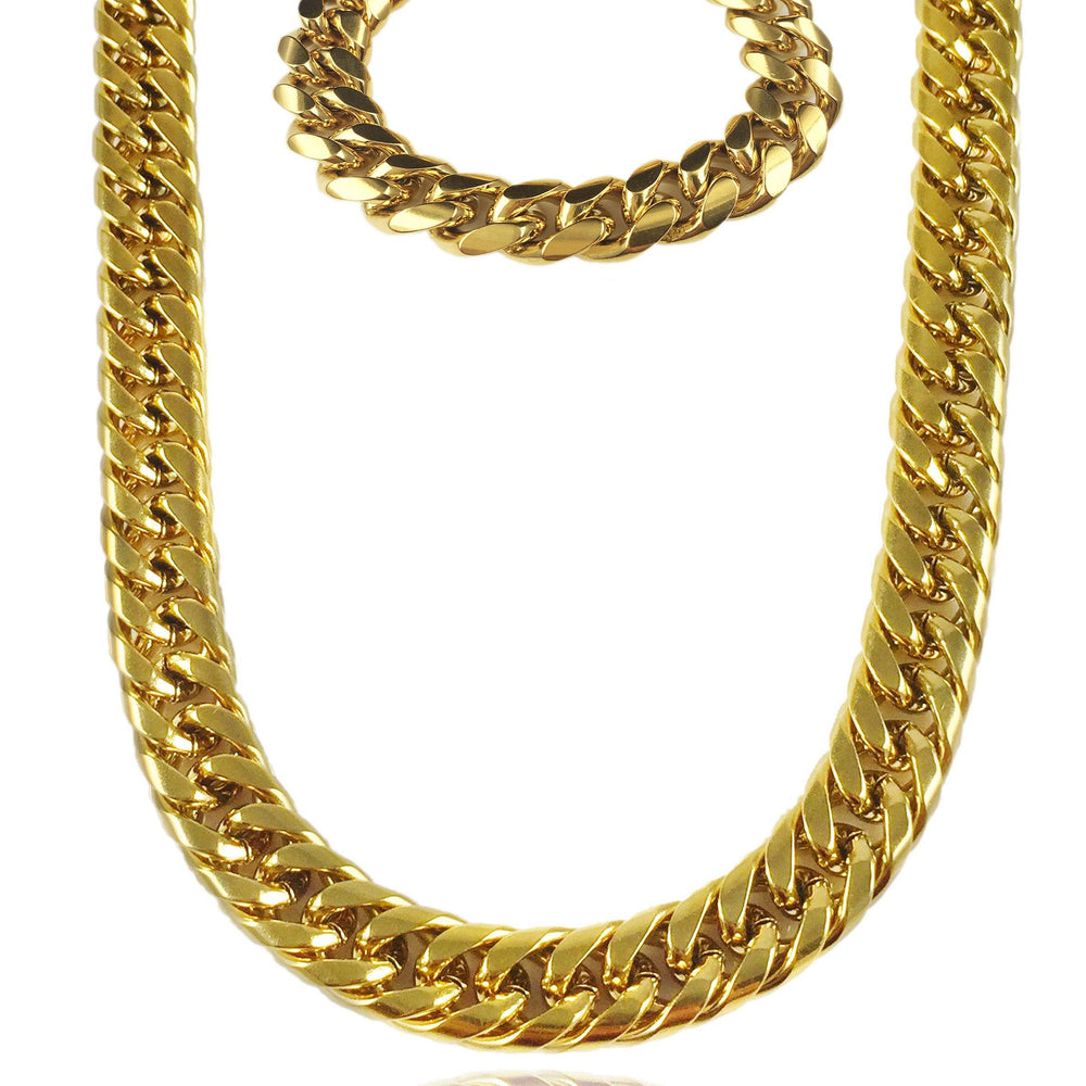 Necklace - Cuban Link Set X Gold