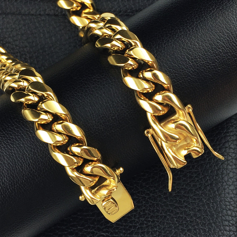 
                  
                    Necklace - Cuban Link Set X Gold
                  
                