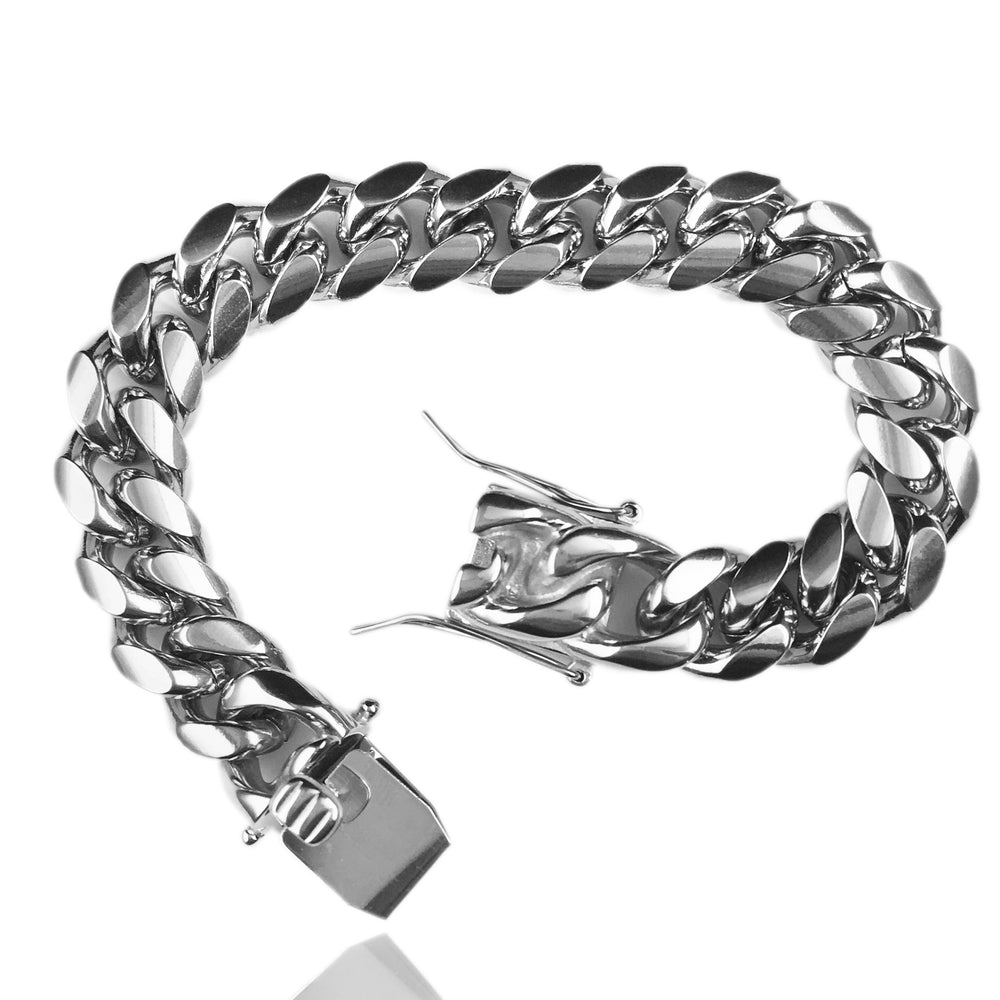 Necklace - Cuban Link Set X White Gold