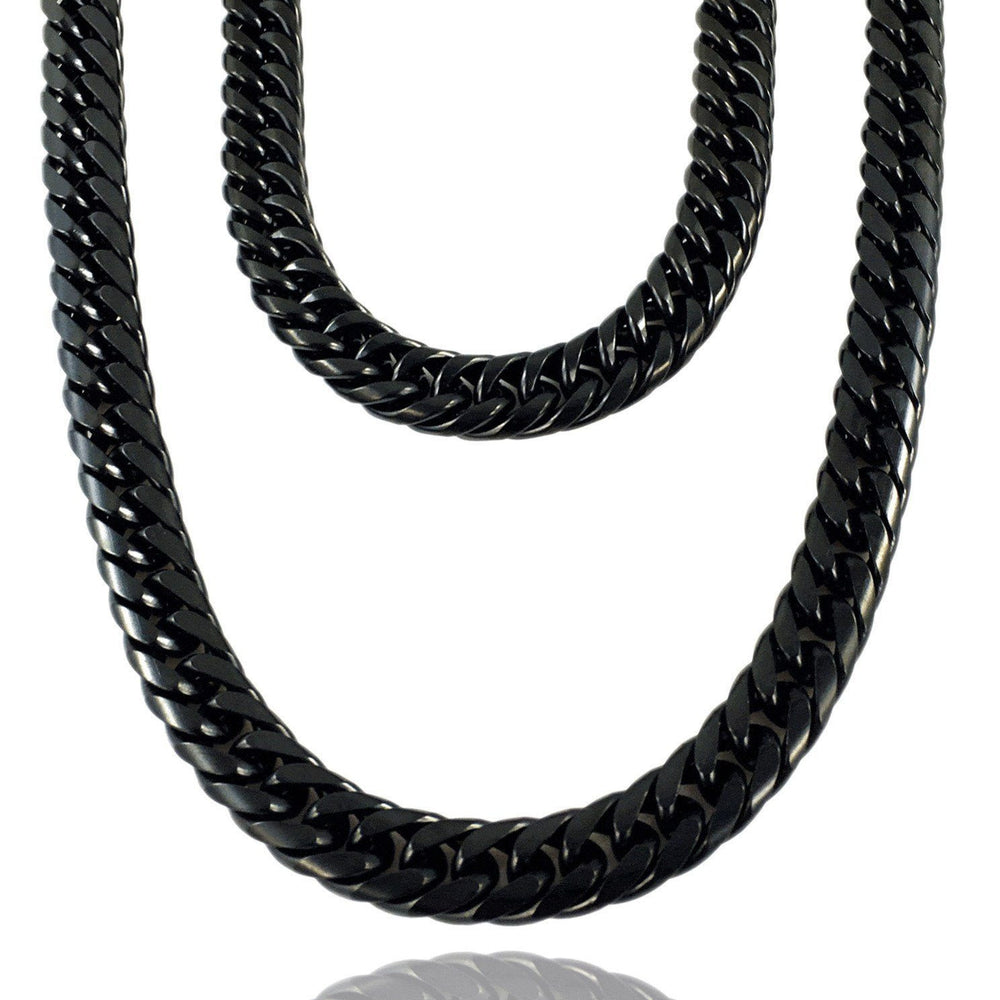 Necklace - Cuban Links Layered Set X BLΛCK Edition