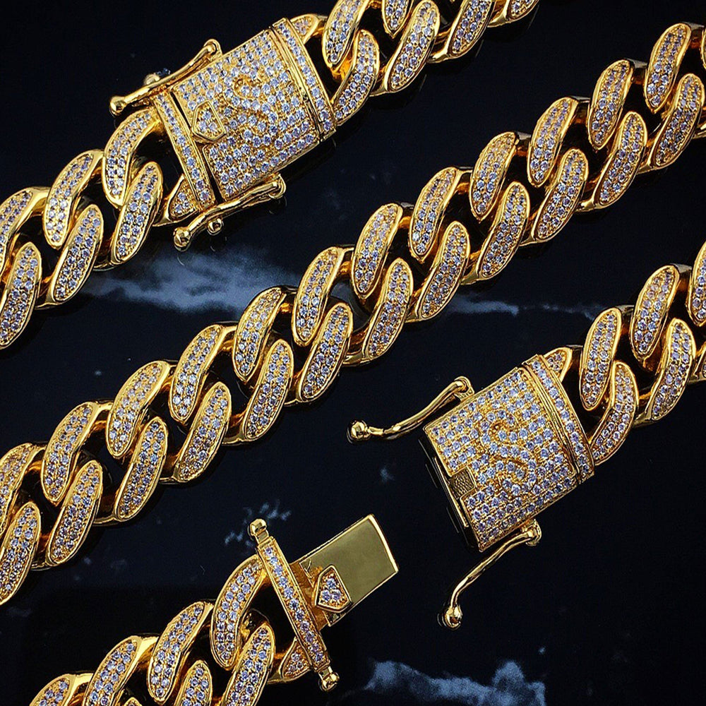 
                  
                    Necklace - Diamond Cuban Link Chain X 18k Gold
                  
                