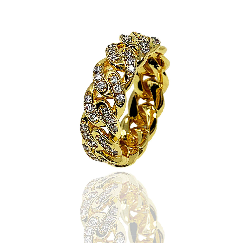 Necklace - Diamond Cuban Link Ring