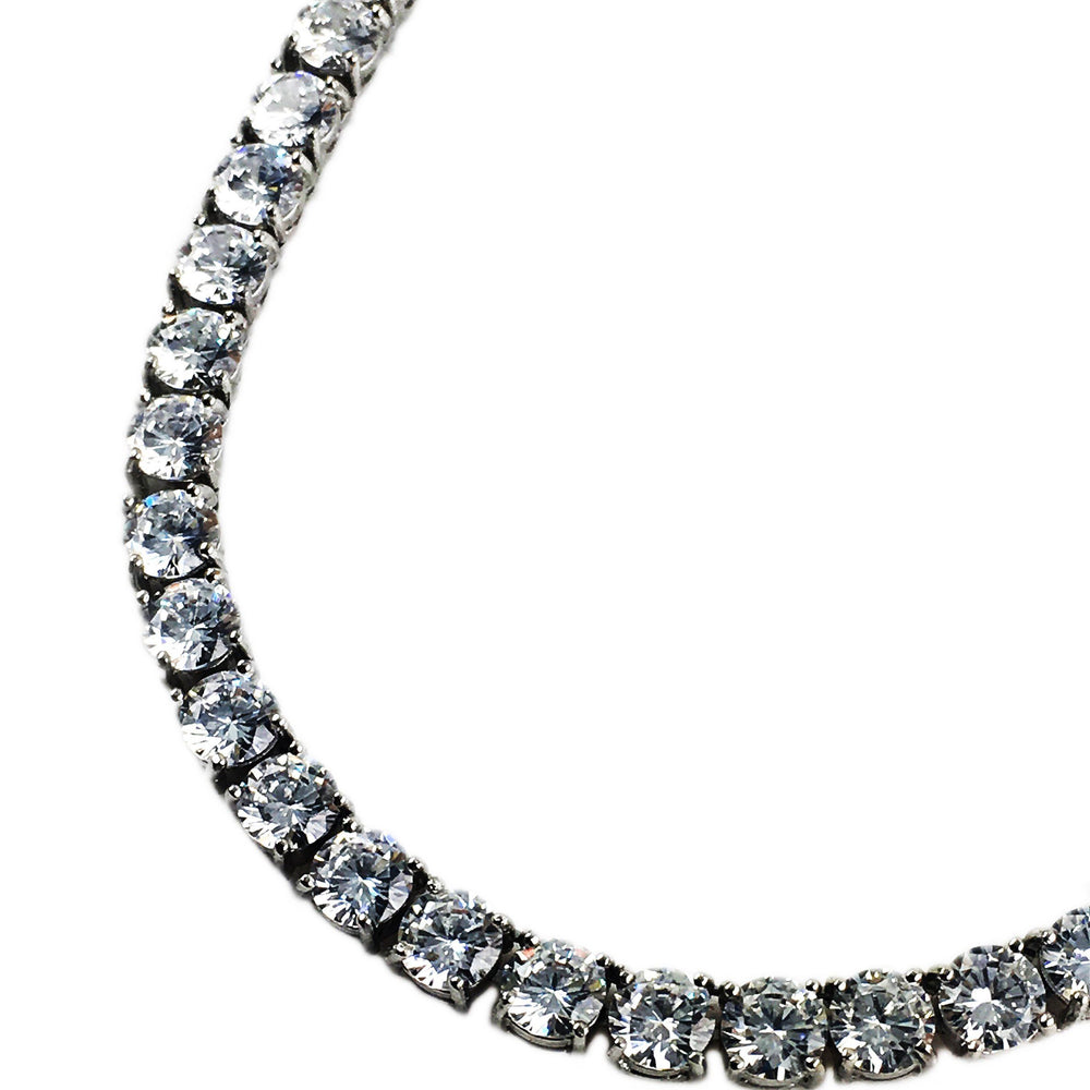 
                  
                    Necklace - Diamond Tennis Chain & Bracelet Set X Stainless
                  
                