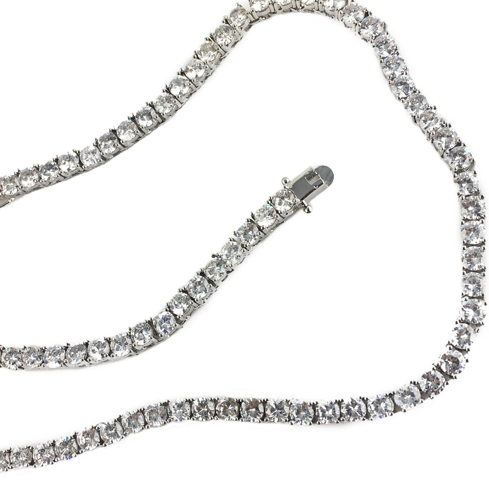 
                  
                    Necklace - Diamond Tennis Chain & Bracelet Set X Stainless
                  
                