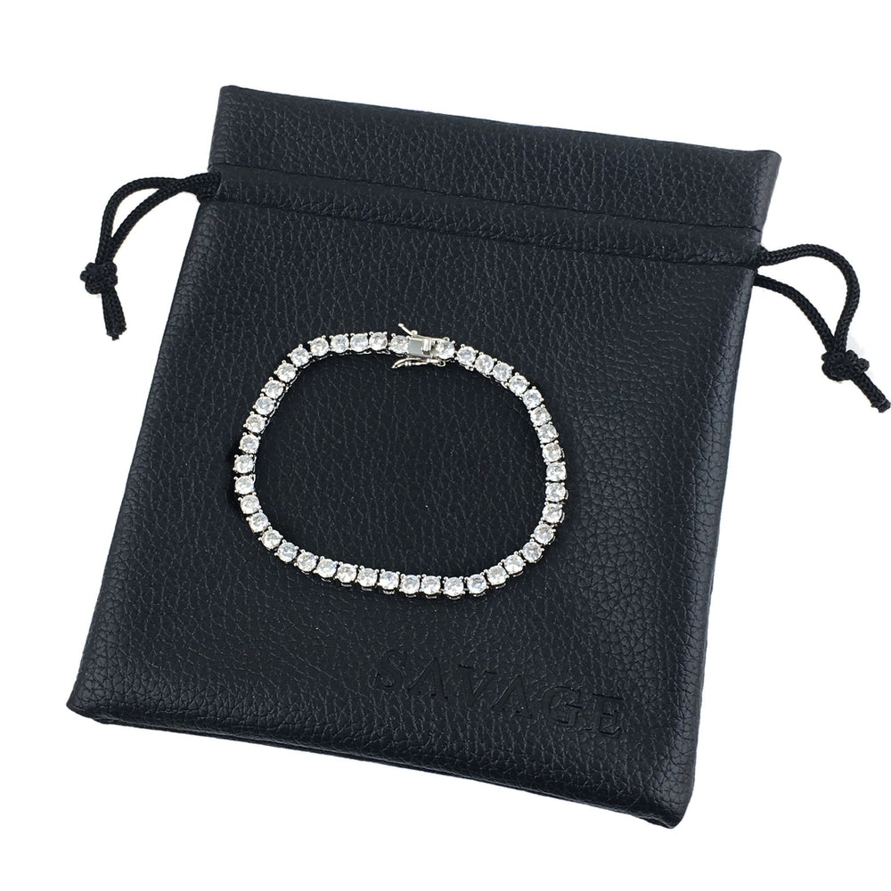 
                  
                    Necklace - Diamond Tennis Chain & Bracelet Set X Stainless
                  
                