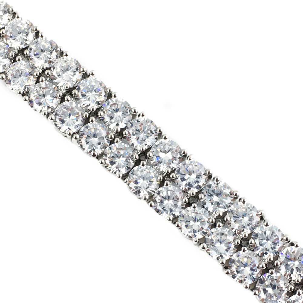 
                  
                    Necklace - Diamond Tennis Chain & Bracelet Set X Stainless
                  
                