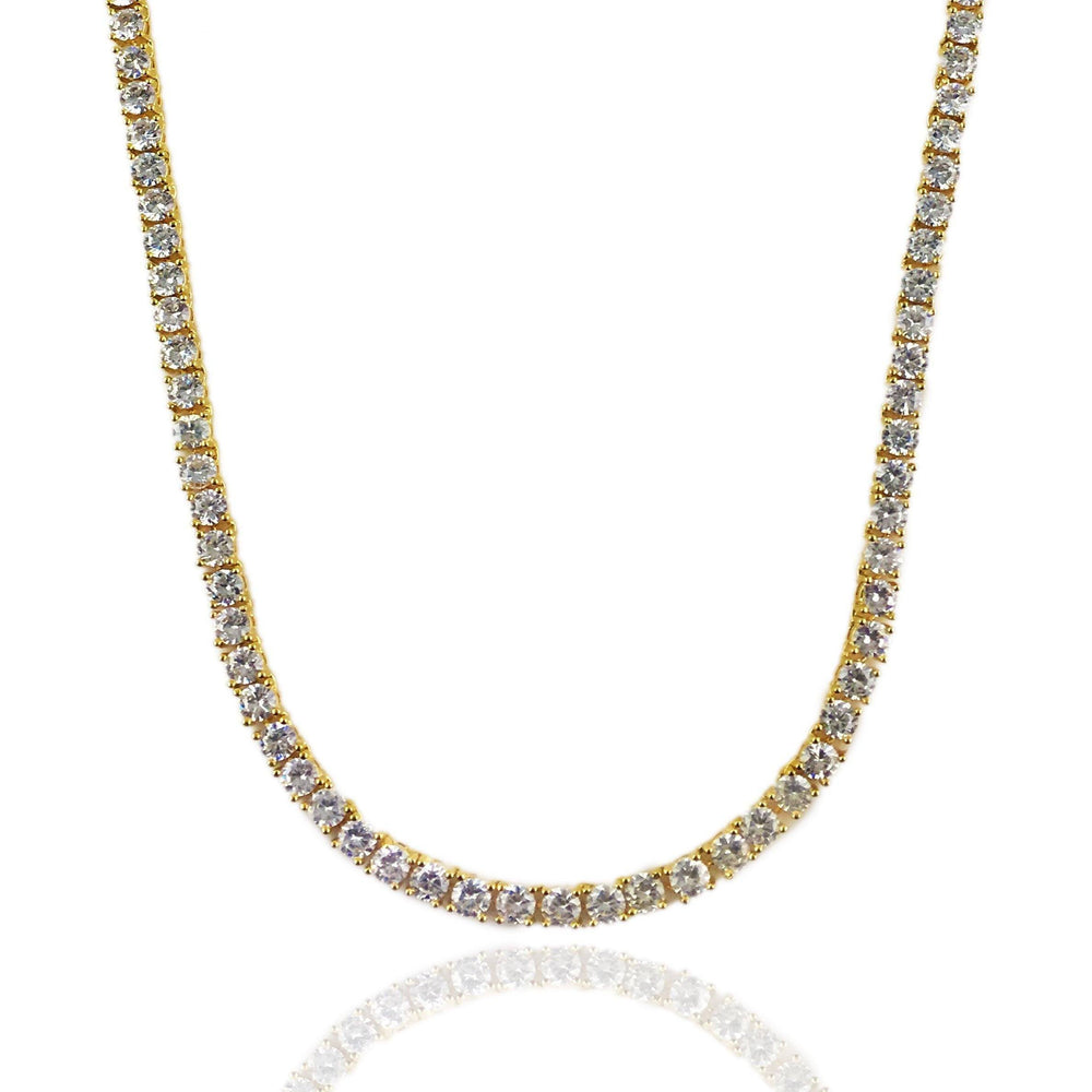 Necklace - Diamond Tennis Chain X 18k Gold