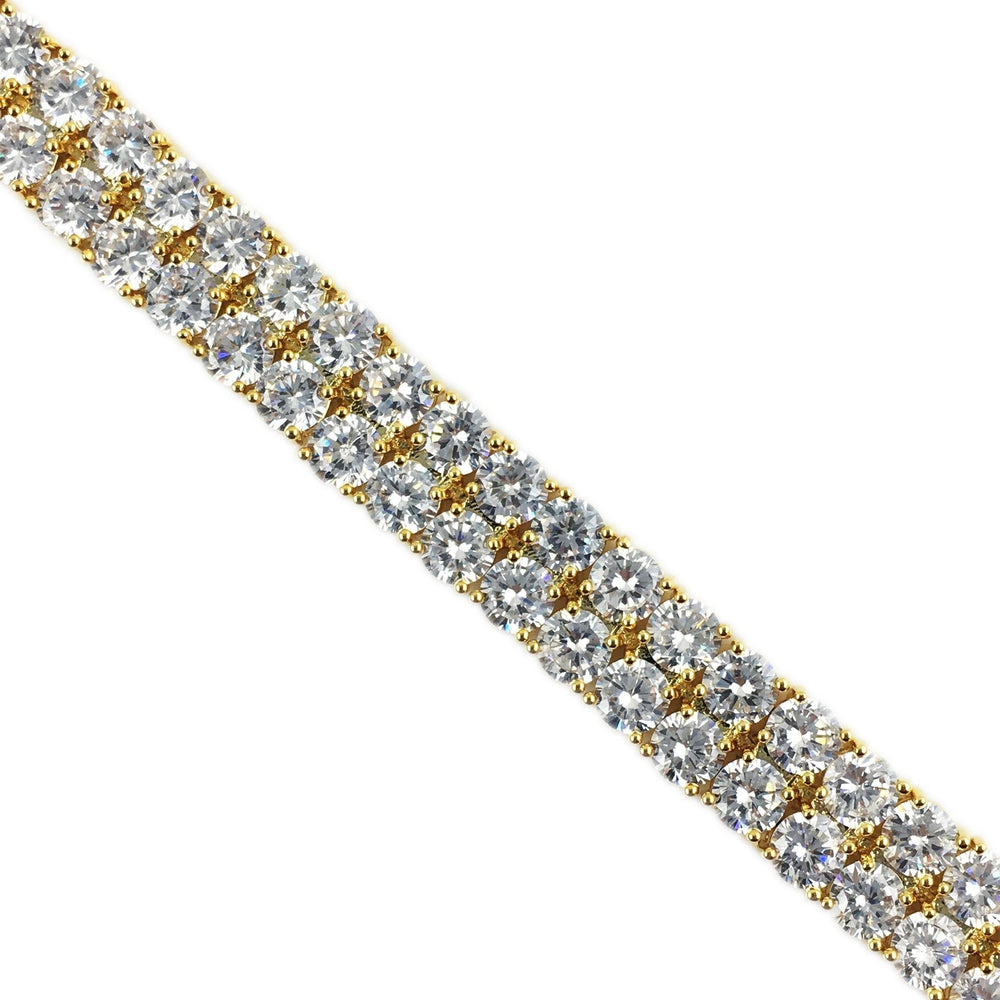 Necklace - Diamond Tennis X Ankh Set - 18k Gold