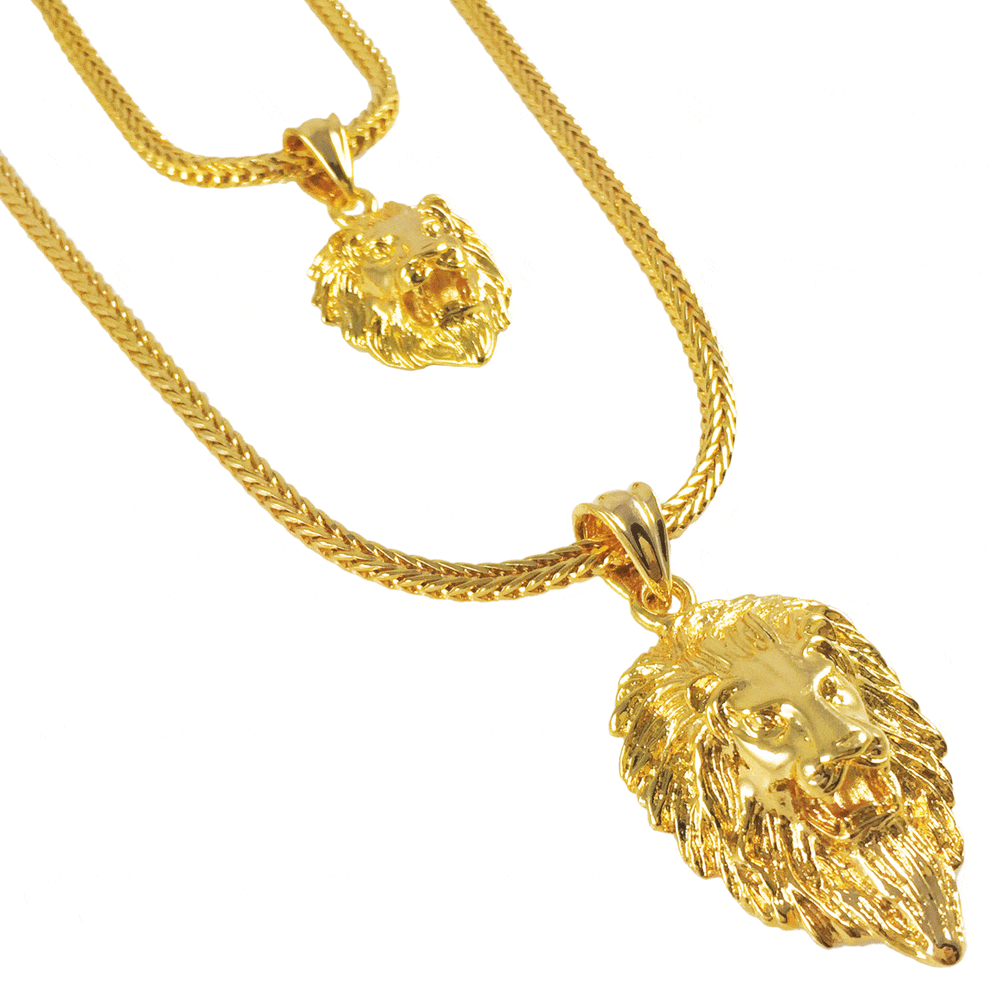 Necklace - Lion Layered Set X 18k Gold