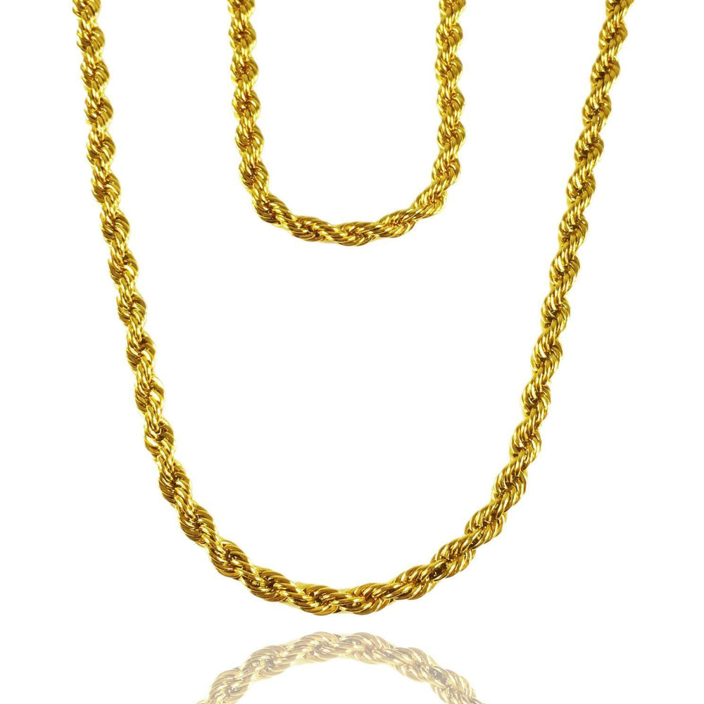 Necklace - Rope Chains Layered Set X 18k Gold