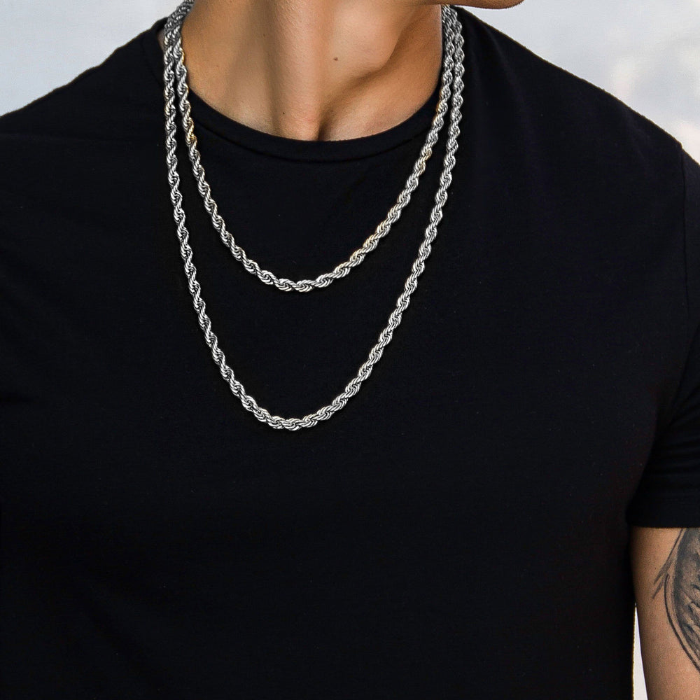 Necklace - The Rope Chain X White Gold